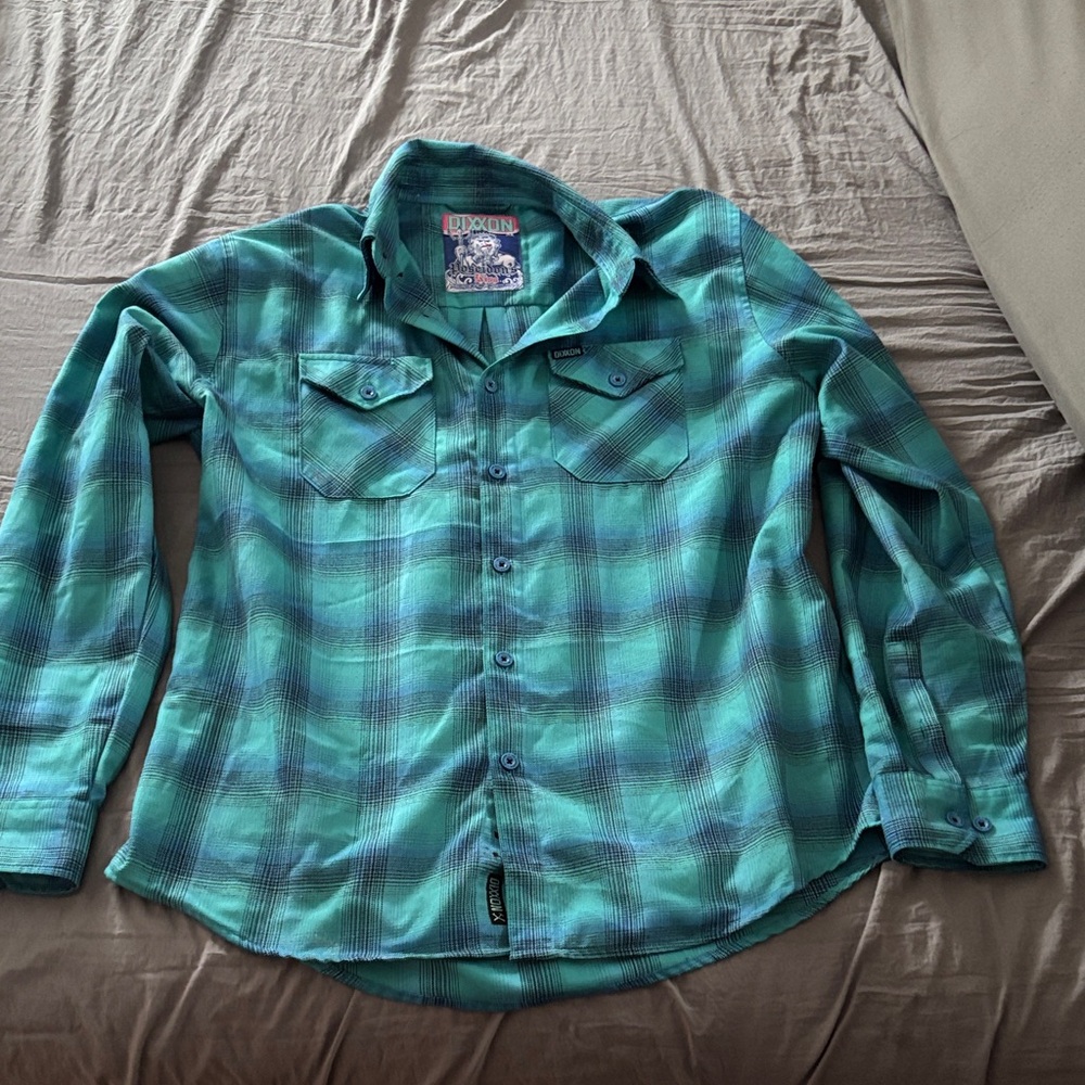 DIXXON Poseidon's Kiss Plaid Shirt XL